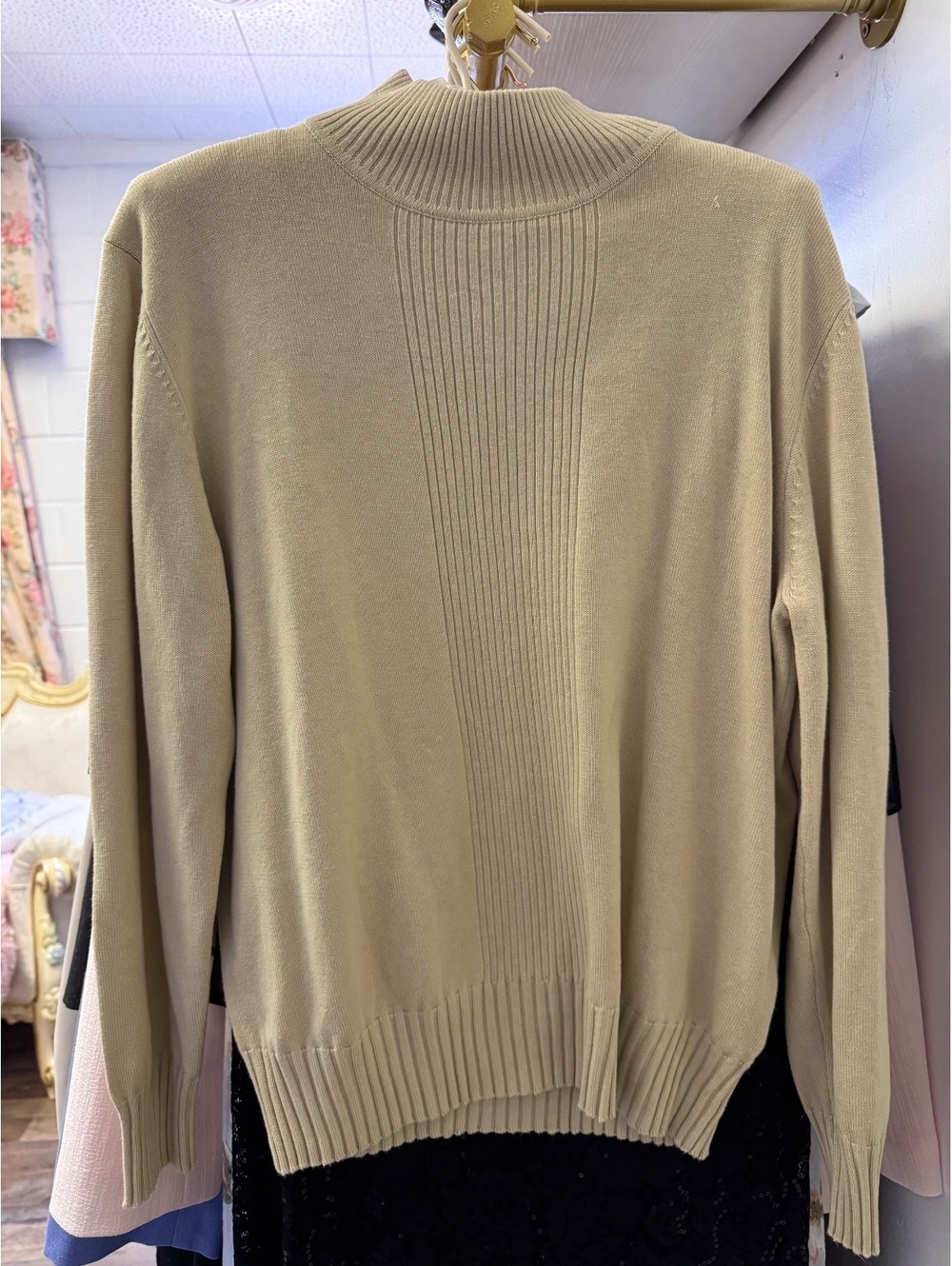 Dressbarn tan turtle neck